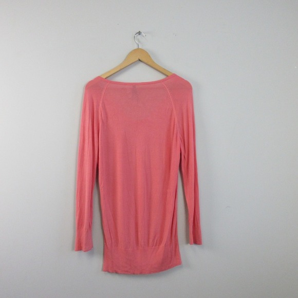 Seraphine Rebecca Women Bamboo Maternity Sweater 6 Pink Viscose Nursing Snap 254 - Picture 2 of 9